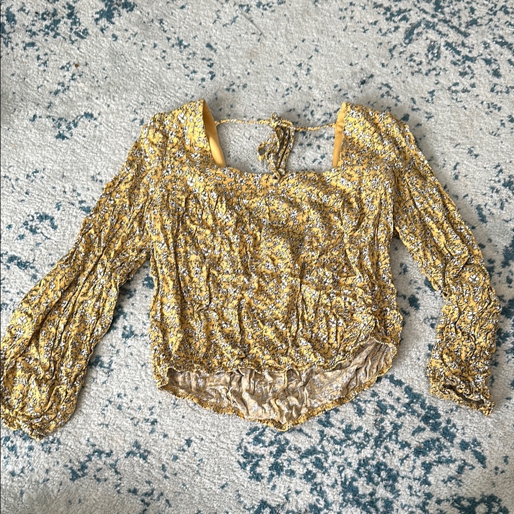 Floral Yellow Women's Top